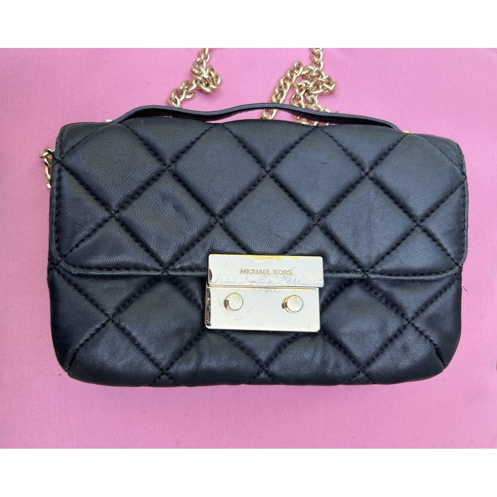 Michael Kors Sloan Small‎ Quilted Lamb Leather Crossbody